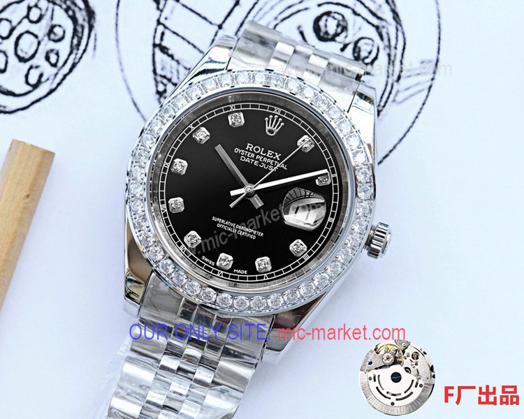 Copy Rolex Datejust II SS Jubilee Watch Black Diamond Copy Rolex Datejust II SS Jubilee Watch Black Diamond